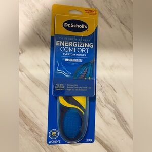 Dr. Scholl's Energizing Comfort Massaging Gel Insoles Women's Size 6-10 Pair NWT